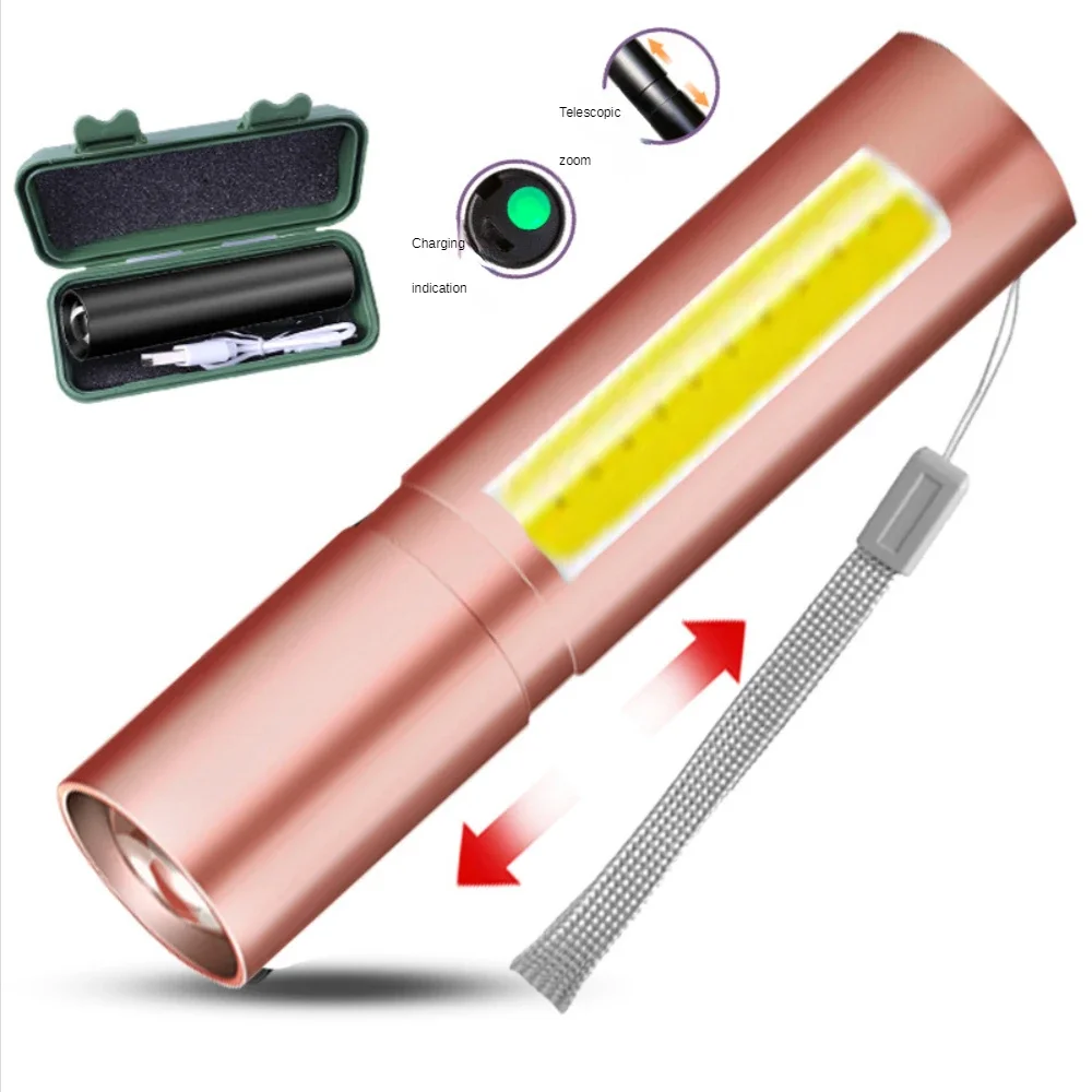 

Bright LED Torch Light, Rechargeable, Waterproof,Zoomable, Portable LED Light, Mini LED Flashlights for Camping, Hiking, Walking