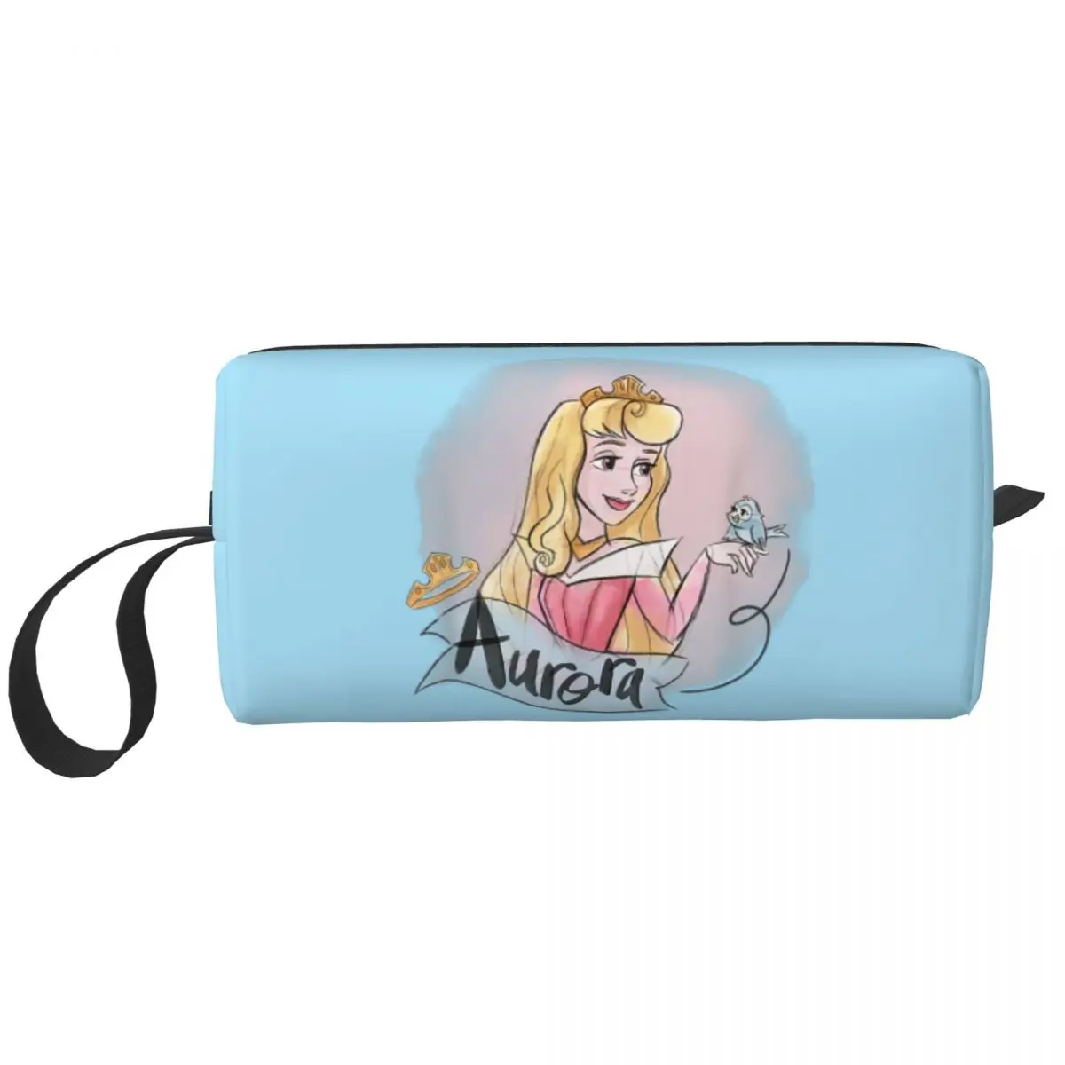 

Custom Sleeping Beauty Princess Aurora Makeup Bag Women Travel Cosmetic Organizer Fashion Storage Toiletry Bags