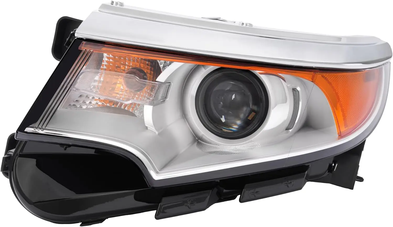 

Left Headlight Compatible with 2011-2014 Ford Edge Replacement for FO2502291 BT4Z13008B Headlamp w/Bulb Driver Side Clear Lens +