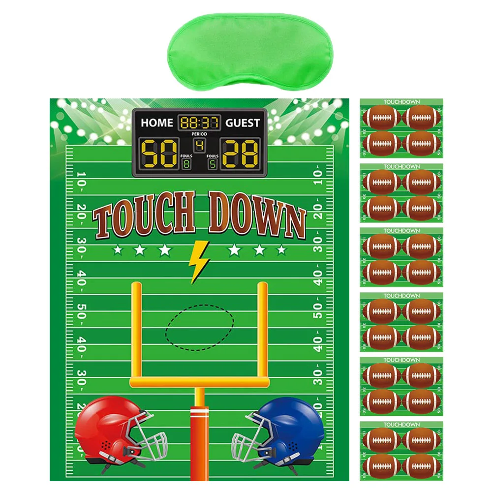 

Rugby Poster Game Football Party Hanging Decorations Setting Props Pvc Child