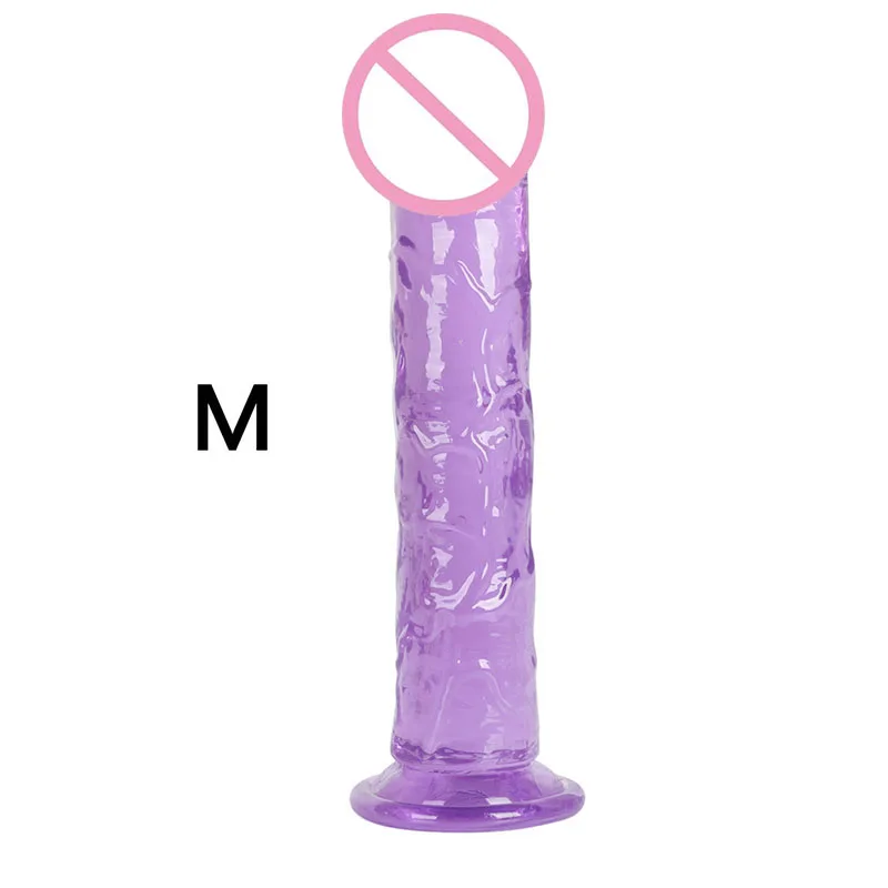 3 Size Translucent Soft Jelly Big Dildo Realistic Fake Dick Penis Butt Plug Sex Toys for Woman Men Vagina Anal Massage 1 order