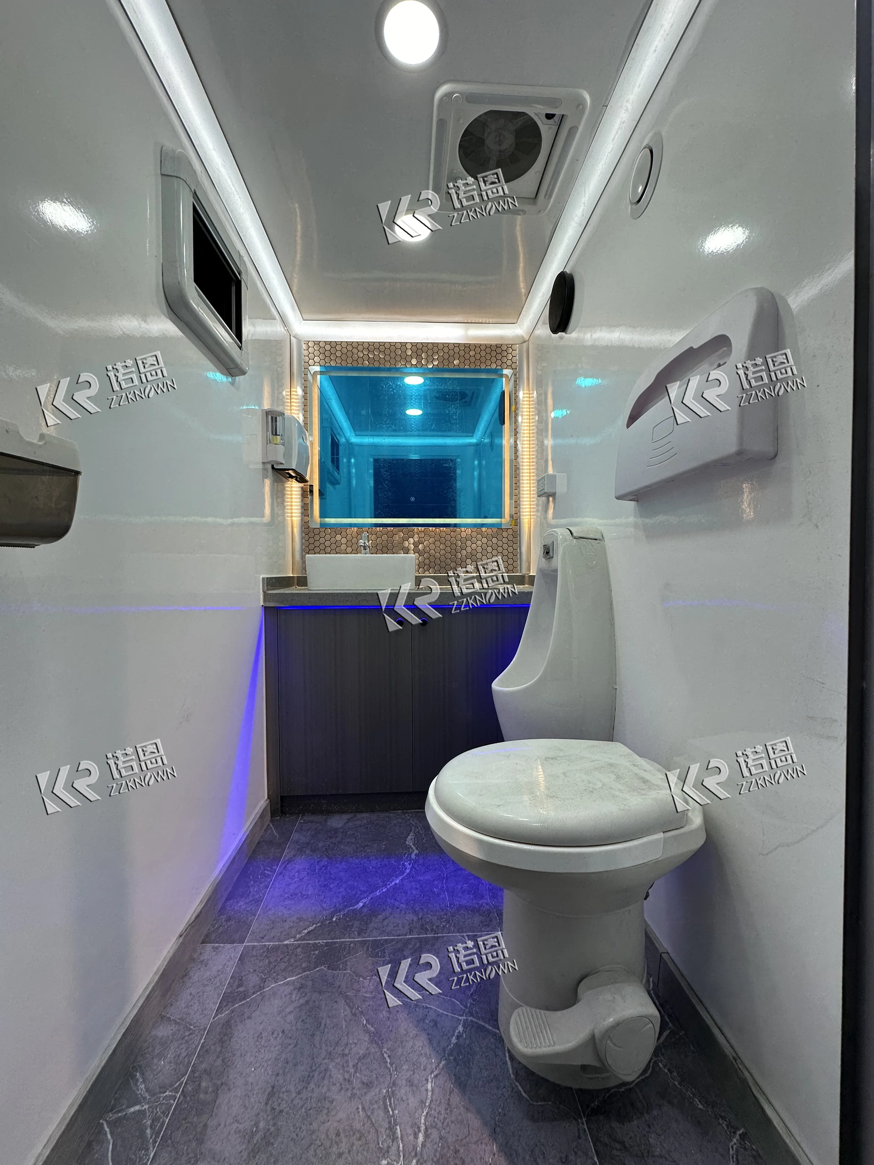 Новинка 2025 года, движущийся прицеп для туалета, автомобильный прицеп, крепление для унитаза, прицеп, портативный временный портативный туалет