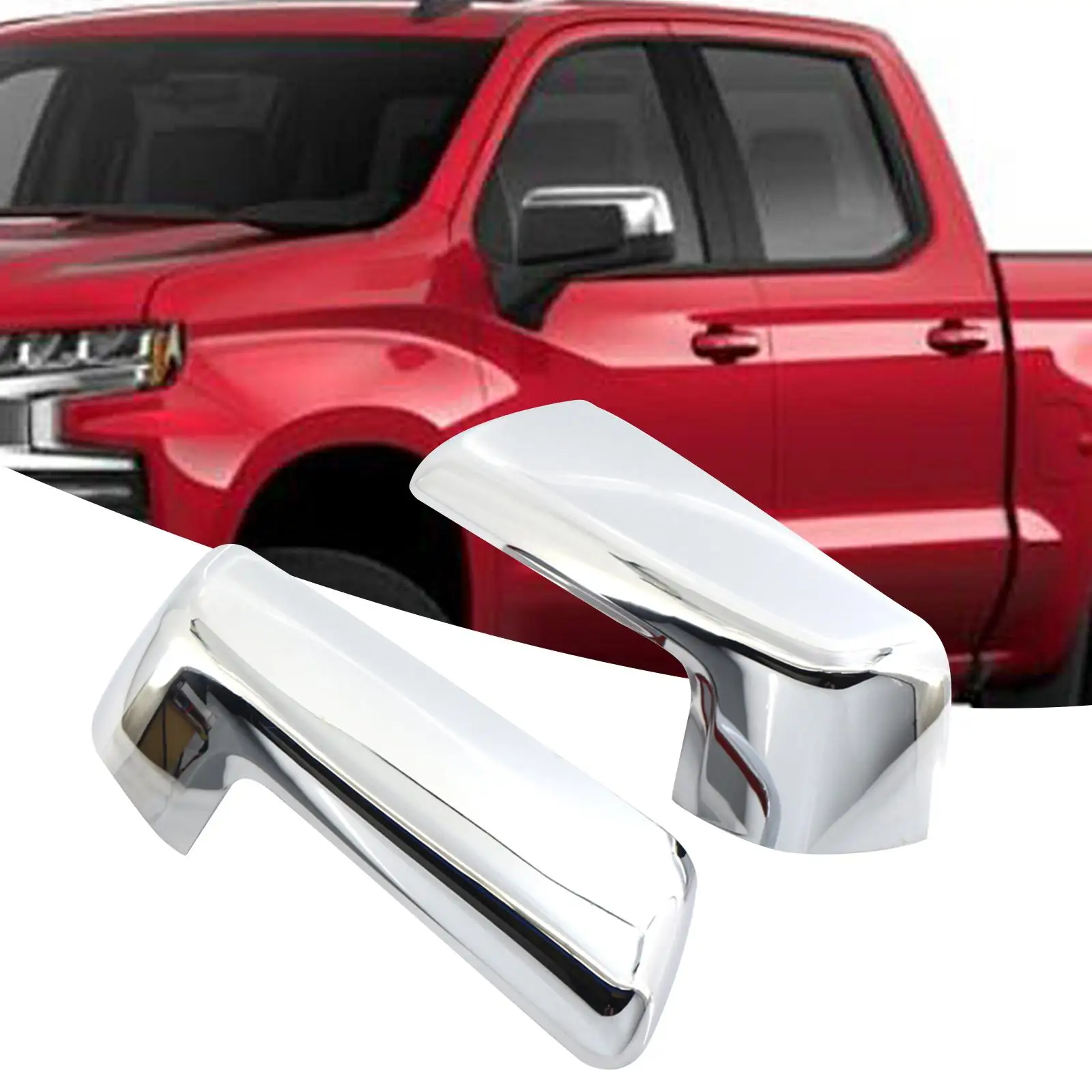 Rear View Mirror Cover Caps for GMC Sierra 1500 Easy Installation Replacement