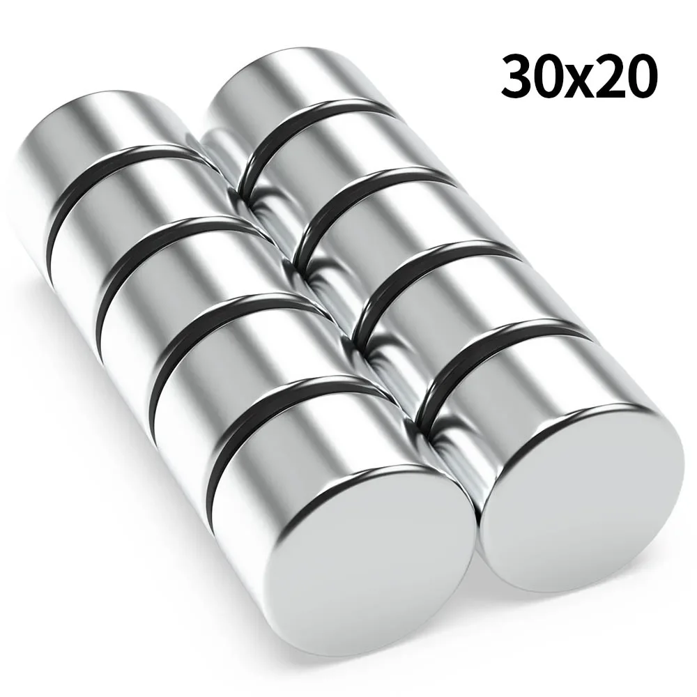 

30x20m N35 Super Strong Neodymium Magnet Round NdfeB Powerful Permanent Magnetic imanes Refrigerator Magnets 30*20