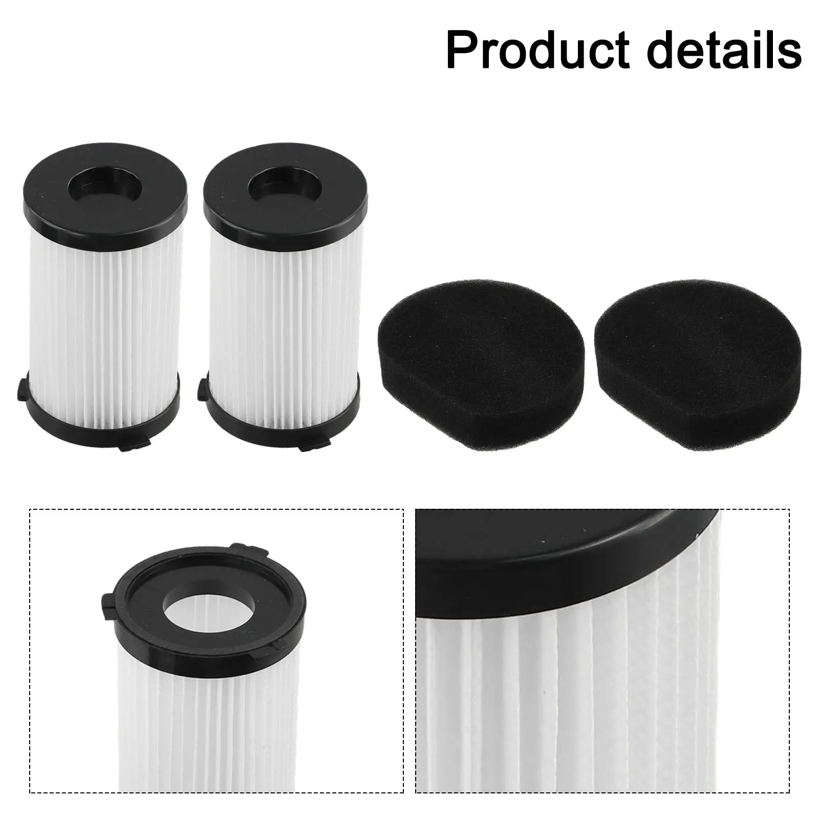 Vacuum Cleaner Filter Set for TECHWOOD TAS9055 & TAS9035 Washable and Reusable with High Efficiency Filtration