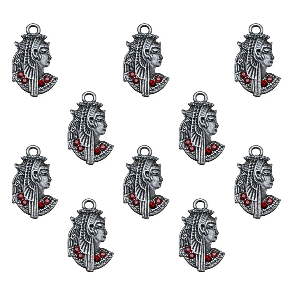 

Набор из 10 красных хрустальных подвесок-шармов из сплава для изготовления украшений своими руками: для ожерелий, браслетов, брелоков. Креативный набор подвесок-шармов.