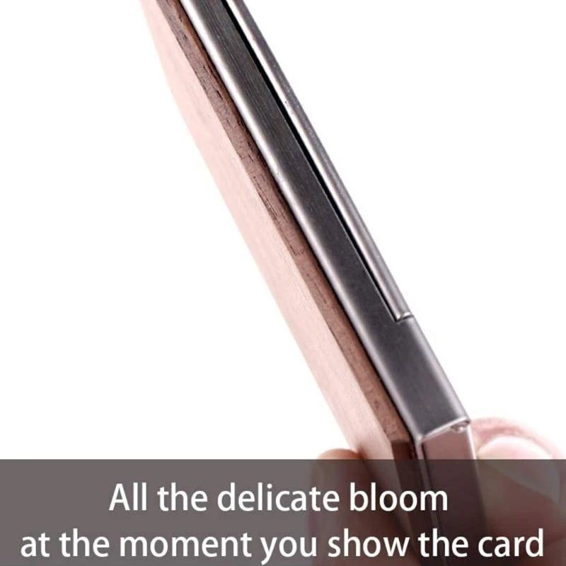 Profesjonalny drewniany wizytownik na wizytówki Wizytówka kieszonkowa do etui Wizytówka do wizytownika na wizytówki