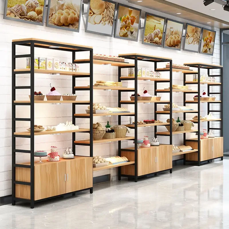 Bread Cabinet Bread Display Cabinet Middle Island Side Cabinet Multi-layer Shelf Display Shelf Cake Shelf Pastry Commercial