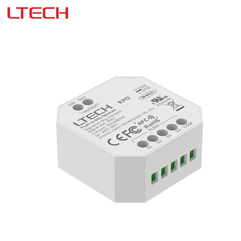 NFC Programmable PUSH DIM-DALI Dimming Module DALI Dry Contact Module Supports 4 reset switches KPD