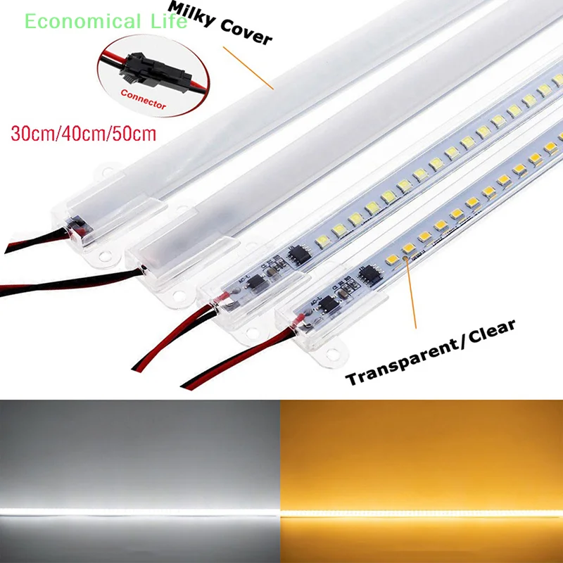 LED Rigid Light Strip Bar Light High Brightness 2835 LED Clip 72LEDs Rigid Strip Saving LED Tubes LED Rigid Light Strip 30/40cm