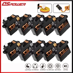 DSPOWER 1/5/10/20PCS 4.3g Micro Digital Servo Mini Servos Coreless Plastic Metal Gear Motor for 1/24 RC Car Fixed-wing Airplane