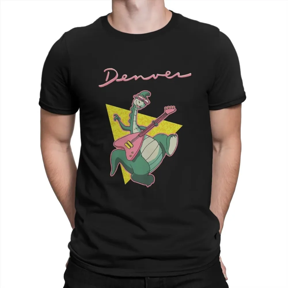 Camiseta única de dibujos animados Retro de los años 80, camiseta de ocio de Denver The Last Dinosaur, camiseta nueva para hombres y mujeres cómoda