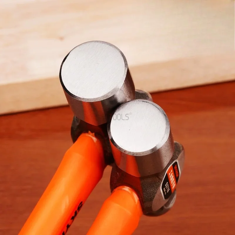 Woodworking Round Hammer Multifunctional High Carbon Steel Hammer Magnetic Nail Puller Anti-Vibration Fiberglass Handle Tools