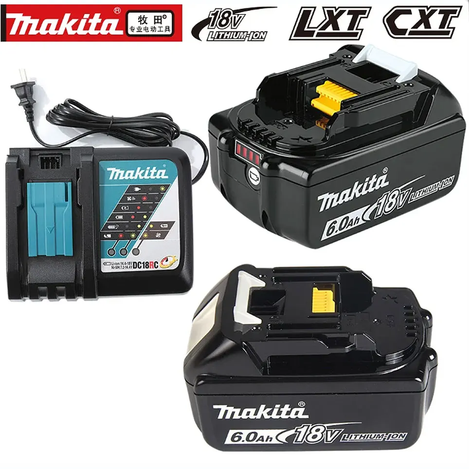 Genuine BL1860 6AH Makita 18V Battery Power Tools Li-ion Replacement LXT BL1850 BL1840 for 18 V Screwdriver with BMS TPCELL 18V