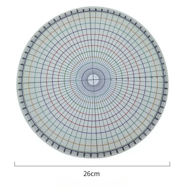 

26cm Pottery Round Divider Circular Equal Parts Card Divider Ruler Ceramic Underglaze Painted Auxiliary Pad Painting Tool DIY