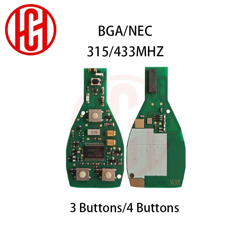 

Умный ключ от машины PCB 3/4 кнопки 315/434 МГц BGA NEC для Mercedes Benz W203 W204 W205 W210 W211 W212 W221 W222