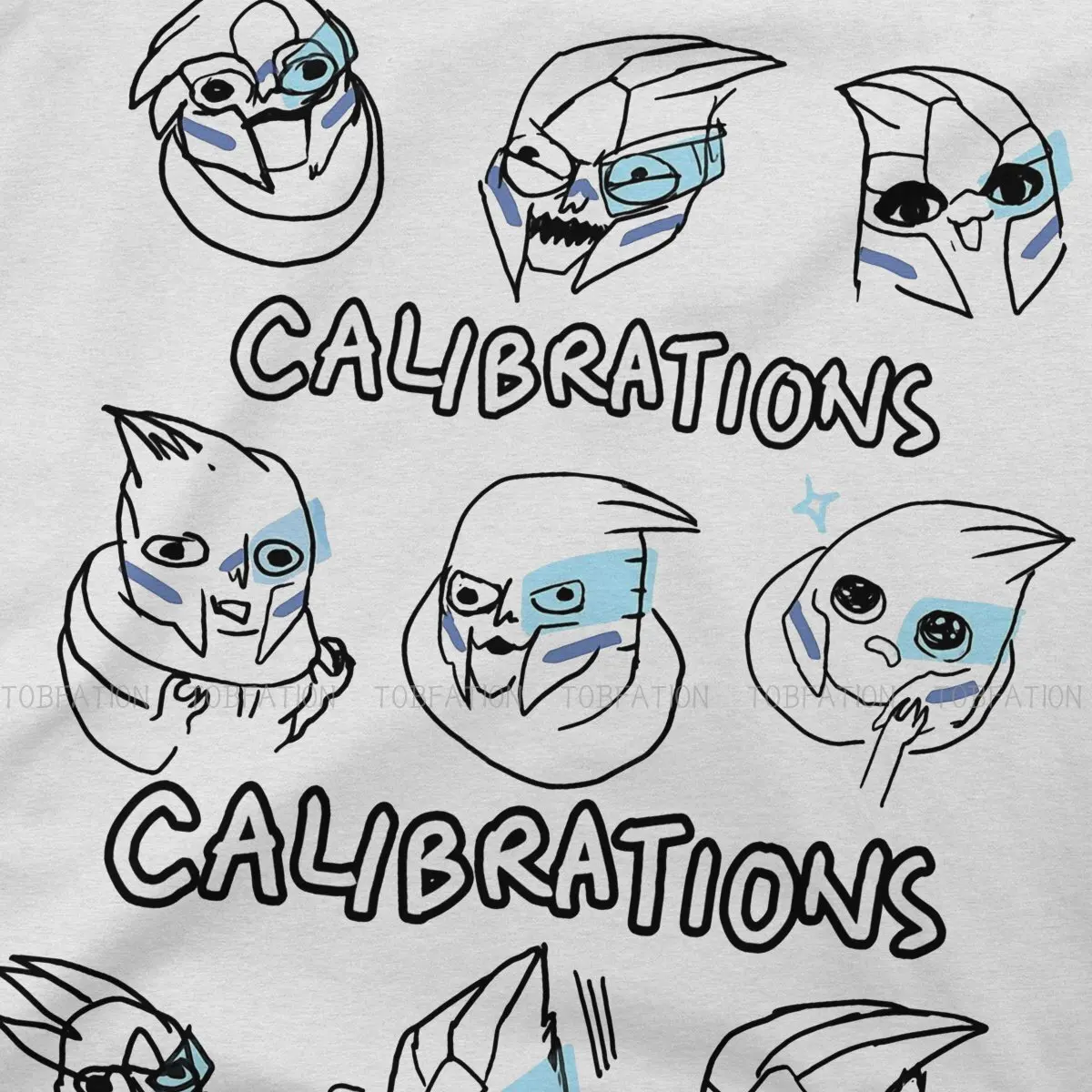 Mass Effect Game Calibrations TShirt Men Gothic Casual Crewneck Cotton T Shirt 2020