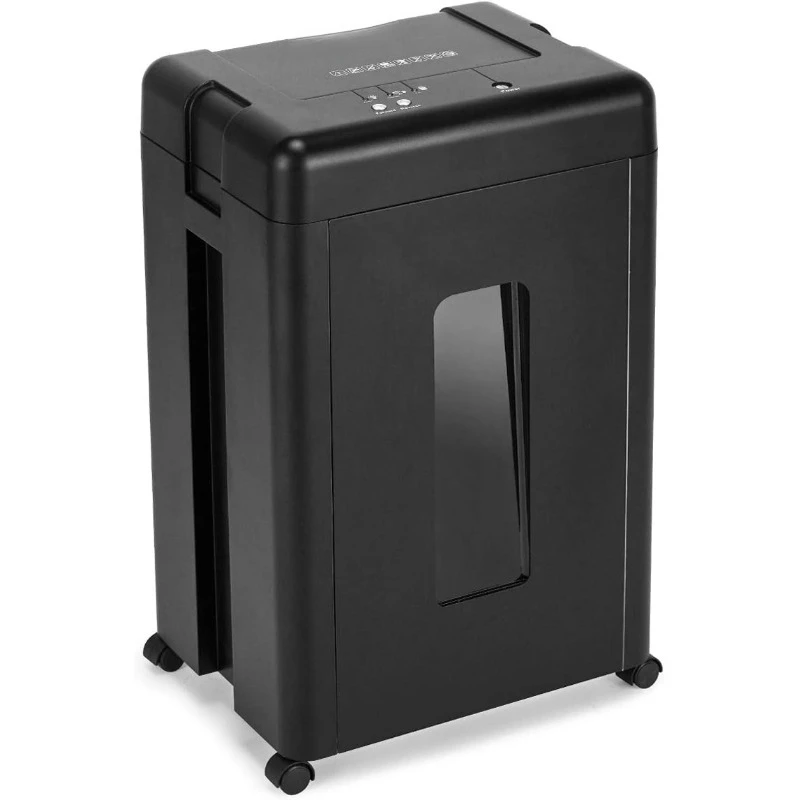 15-Sheet Super Micro Cut High Security Level P-5 Heavy Duty Paper/CD/Card Shredder for Home Office, Ultra Quiet