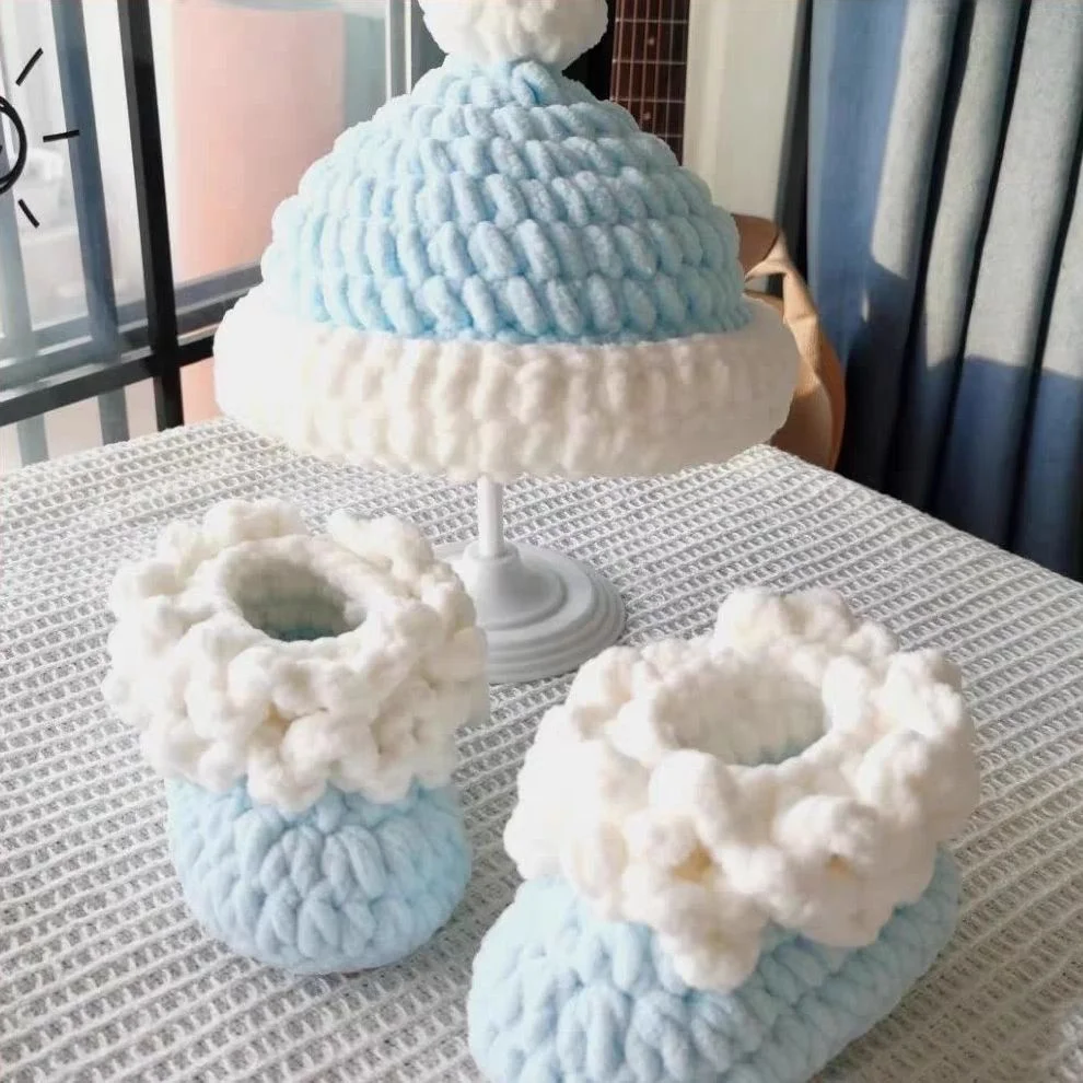 kit-de-materiais-diy-para-trico-manual-para-bebes-e-criancas-conjunto-criativo-de-sapatos-e-chapeus-fio-agulha-de-croche-e-suprimentos-para-trico