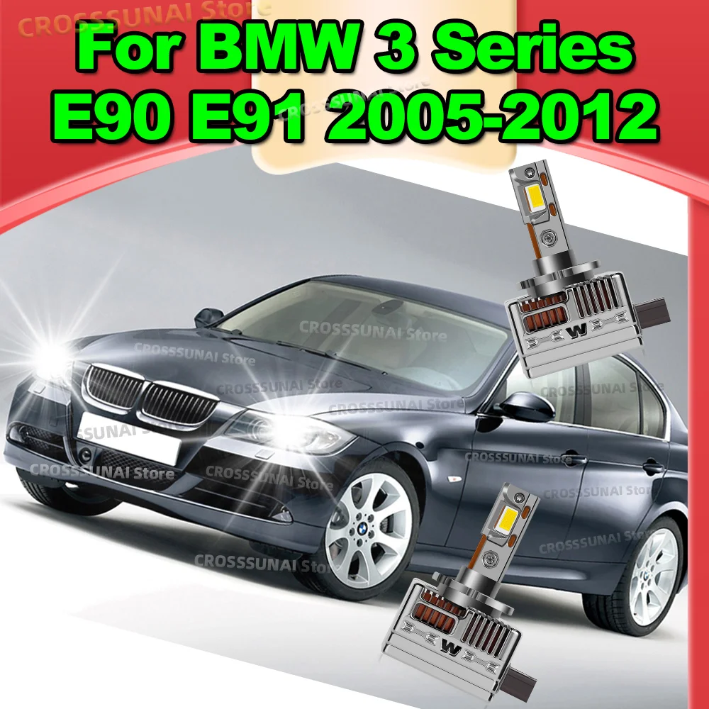 

Led Headlight Bulbs Canbus Car Lamp 50000LM Auto Lights 6000K For BMW 3 Series E90 E91 2005-2012 2006 2007 2008 2009 2010 2011
