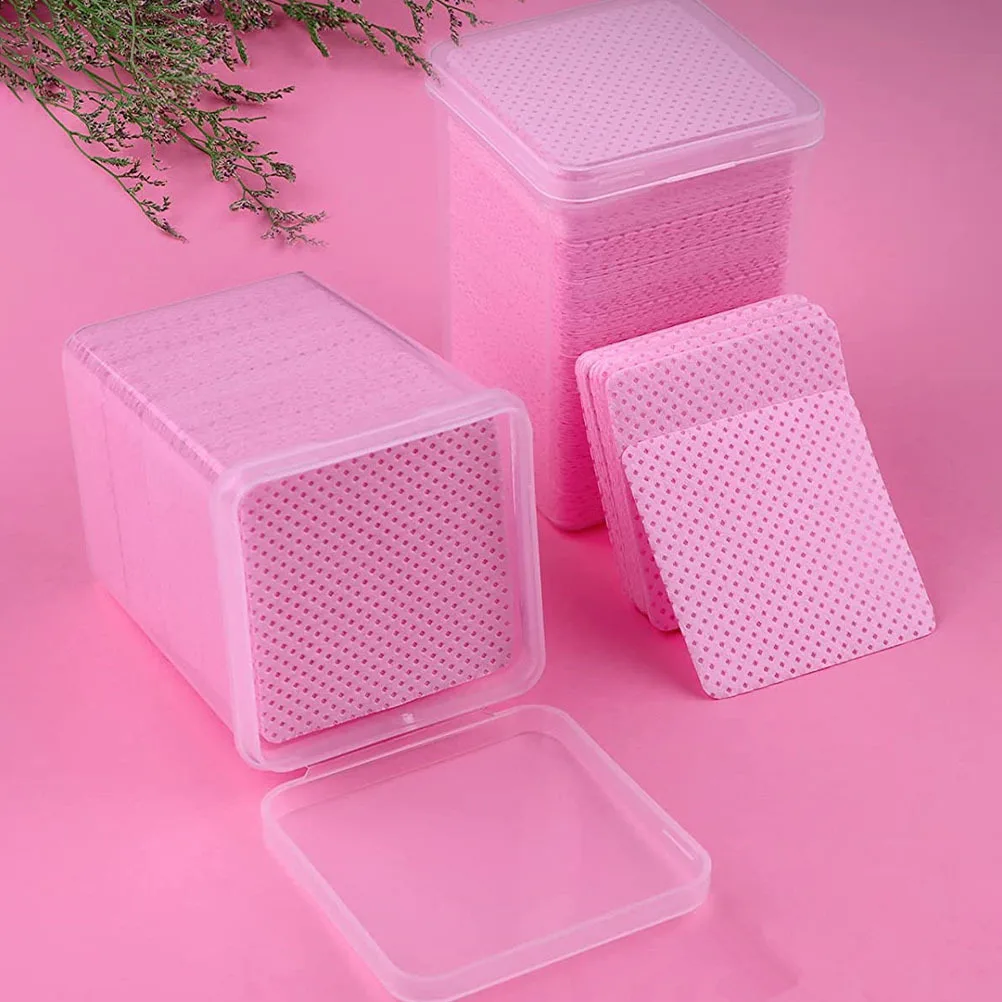 800 Stuks Wimper Extension Lijm Fles Poetsdoeken Premium Katoen Geweven Doekjes Schoon Veeg Lash Extension Remover Salon Gebruik