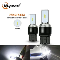 NLpearl 1pcs Signal Lamp 7443 W21/5W Led Bulb T20 7440 W21W Wy21W CSP 1860SMD T25 3156 P27W 3157 P27 7W Led Canbus Brake Reverse