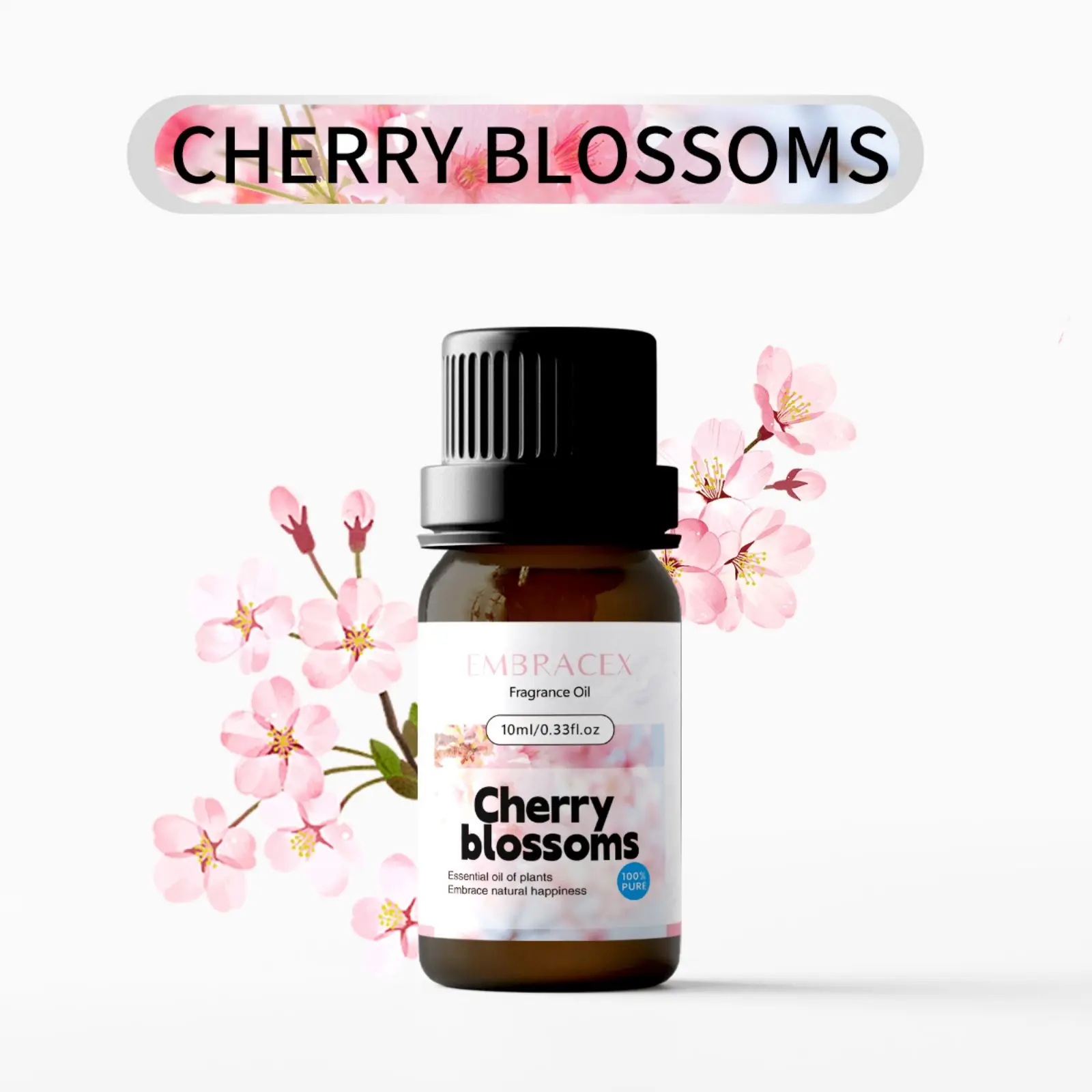10ml Cherry Blossoms Fragrance Oils Long-Lasting Floral Fragrance For Diffusers/Humidifier Holiday Gifts