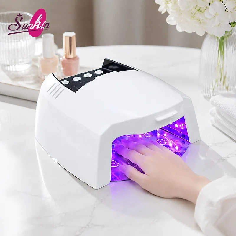 Competitive Price Hands Feet Available LED UV Nail Lamp Extendable Floor Stand Wireless Nail Dryer Home Salon Use Professional