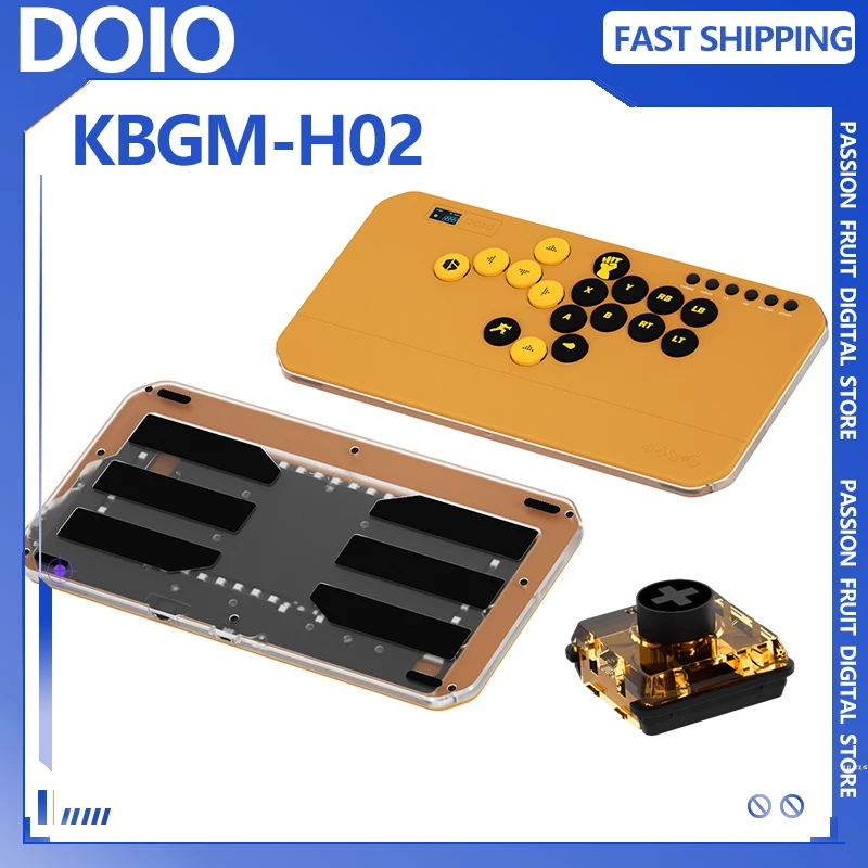 DOIO HITBOX KBGM-H02 Keyboard Sakelar Magnetik Baru Keypad Permainan Ergonomi PBT Aloi Aluminium Mendukung PS4 PS5 Switch PC Steam