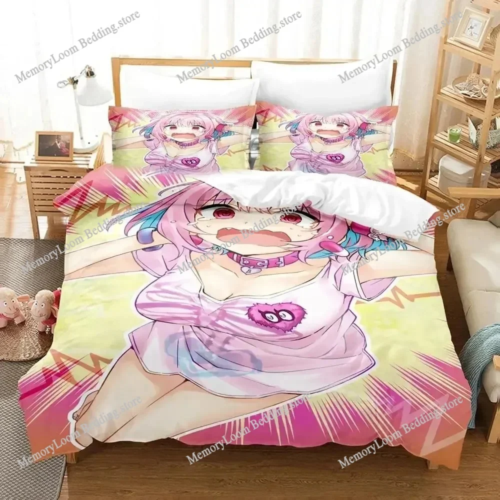 Riamu Yumemi Cinderella Girls Fun Cartoon Poster Sheets Quilt Covers Bedding Dormitory Soft Warm Cozy Breathable Bed Sheet Set