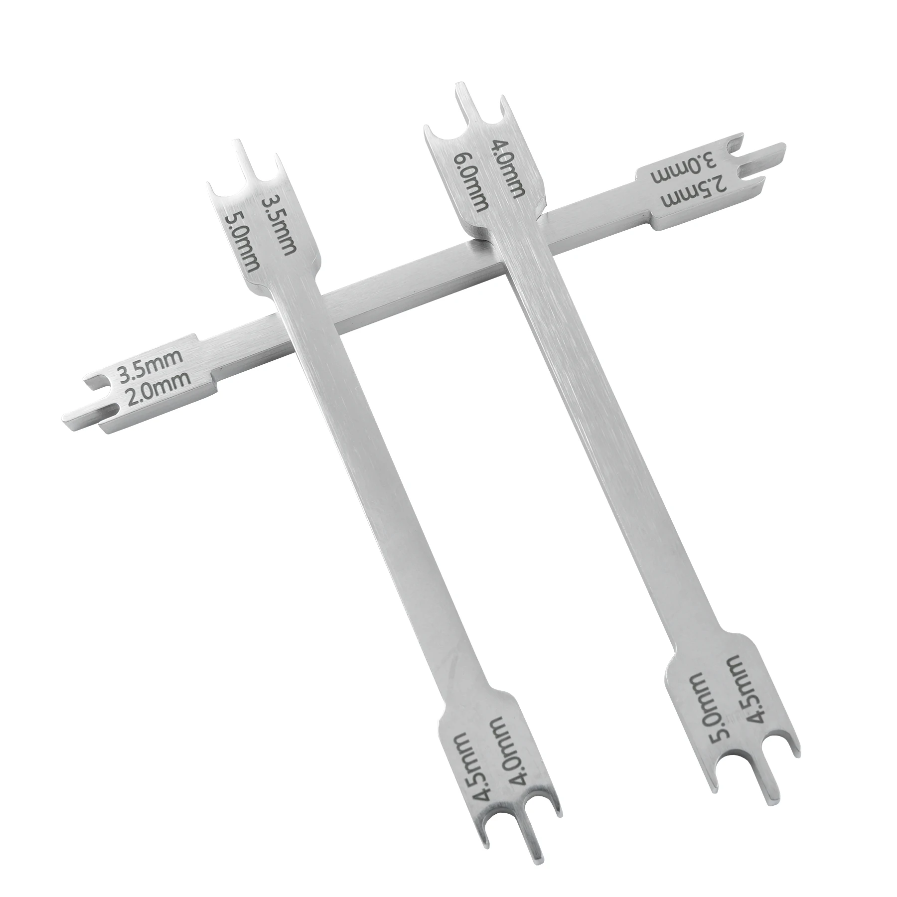 1PC Dental Orthodontic Bracket Positioner Gauge Stainless Steel Locator Positioner Small Medium Large Brackets Ortho Ruler