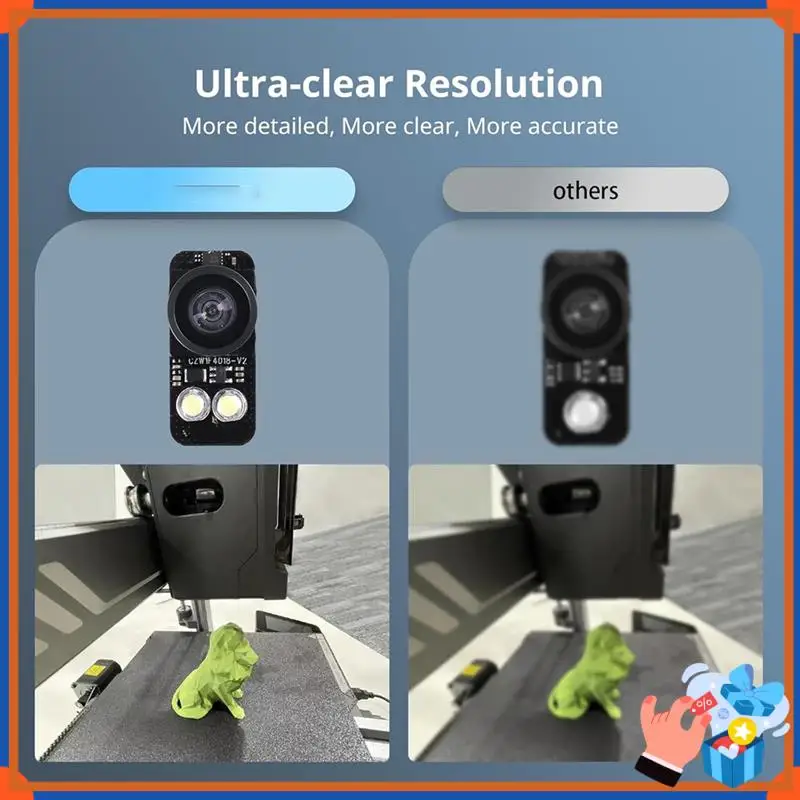 Compact Camera Accessory For Kobra 2 /Kobra 3 Series For Kobra 3/Kobra 2 Pro/Plus/Max 3D Printer Remote And Real-Time Video Supe