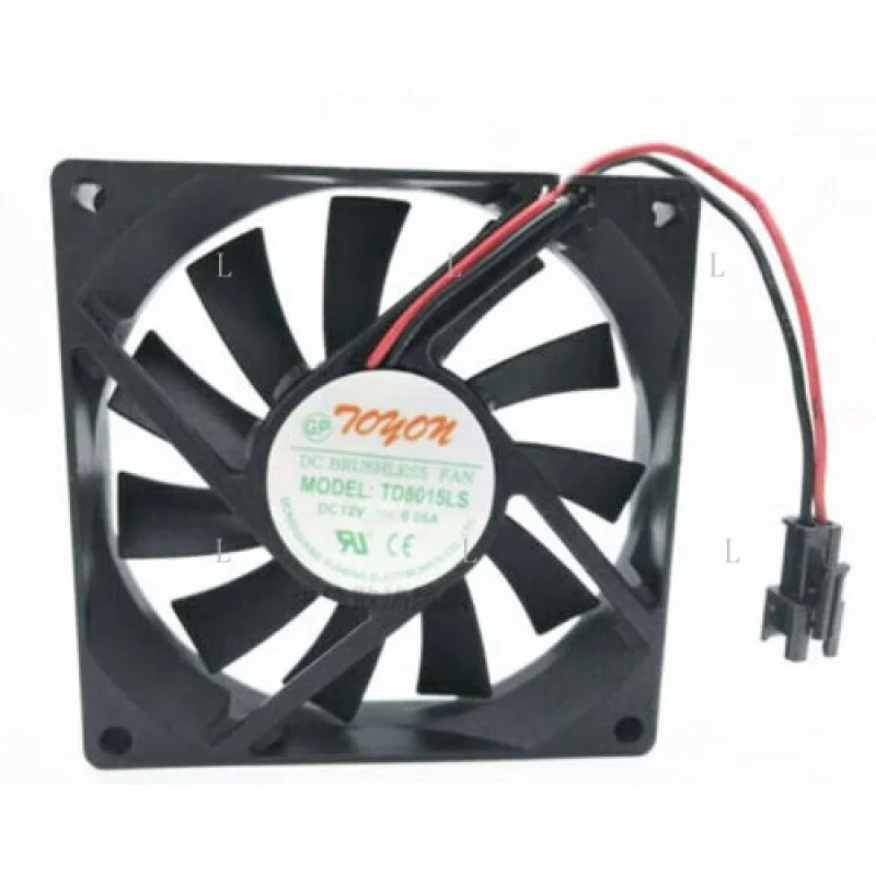 

L Новый охлаждающий вентилятор для TOYON TD8015LS DC12V 0,08A 80*80*15MM 2-проводной [M158a]