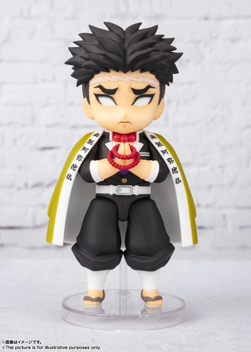 Bandai Genuine Demon Slayer Himejima Gyomei Action Figures Figuarts Mini Series Doll Toys Collectible Gift Children Original - view 2