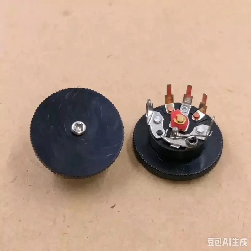 Suitable for RV12MM Bent‑Pin Potentiometer with Switch, Radio Speaker Volume B500Ohm 5K 10K 50K 500K