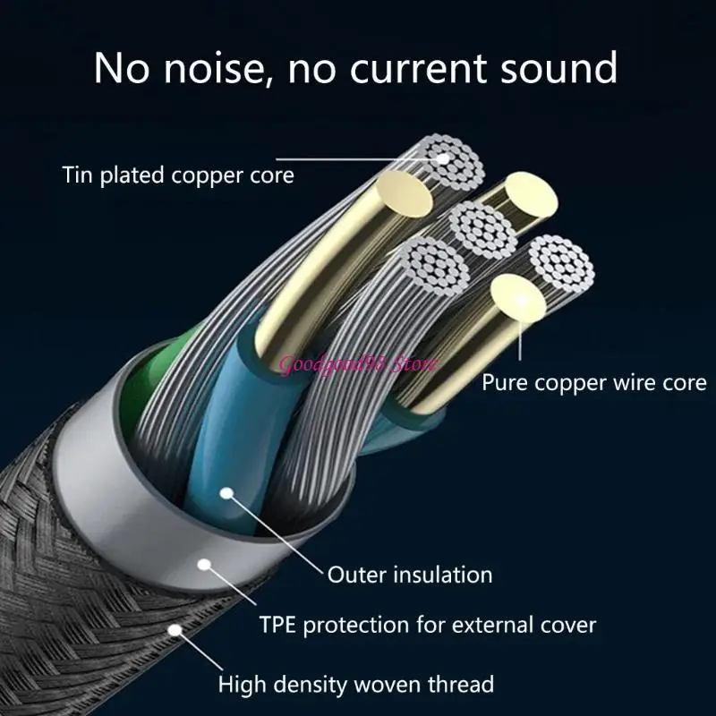 

Headsets Mic Splitter Gamings Headsets to PC Adapters for Desktop, Laptops W8EC