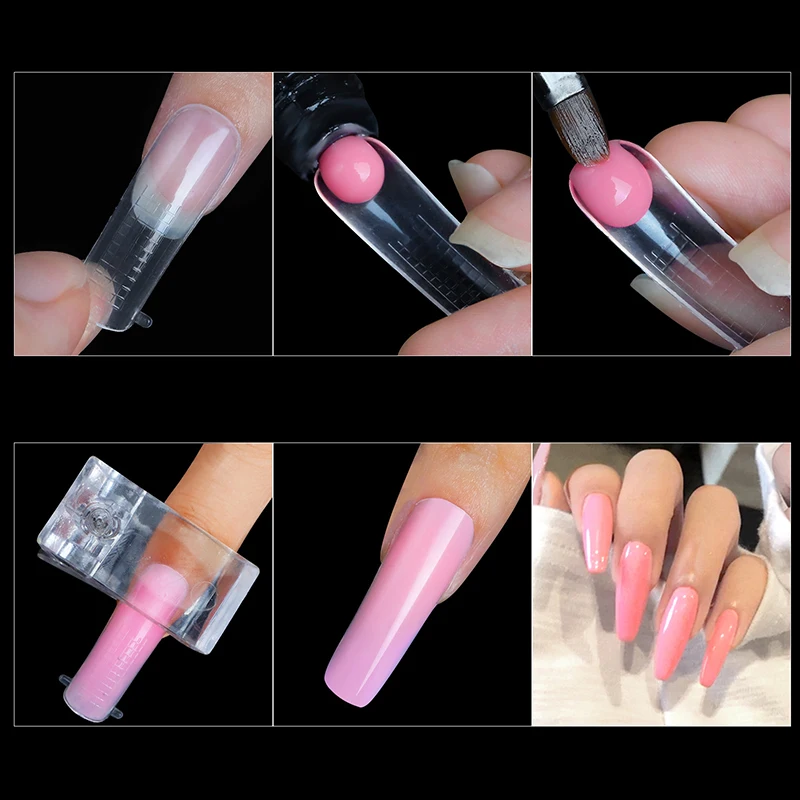 Extension False Nails Art Tips Acrylic Fake Finger Gel Polish Mold Sculpted Full Cover Press on Nails Manicures Accessories Tool