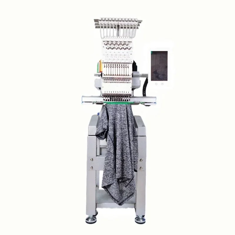 Hat sticker 3D flat shoes socks automatic computer embroidery machine computer single head embroidery