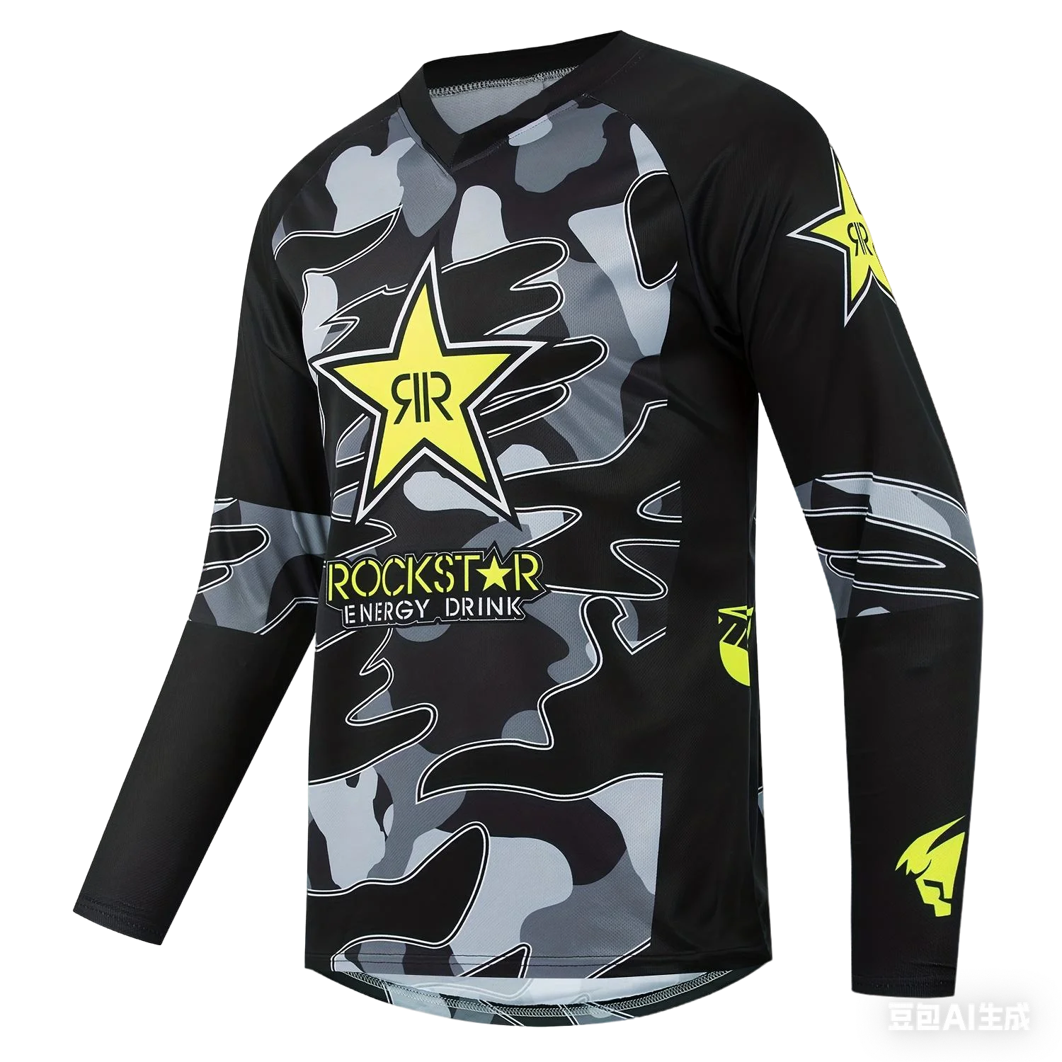 2025 Jersey de ciclismo para hombre, camiseta de manga larga para motocicleta de montaña MTB, ropa deportiva para exteriores, Jersey de ciclismo