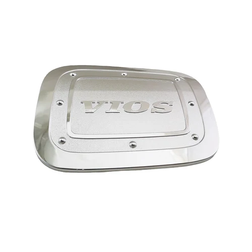 Imagen 2 del producto Cubierta de tanque de gasolina cromada plateada para Toyota Vios Yaris Sedan 2008 - 2013, accesorios para decoración Exterior de coche