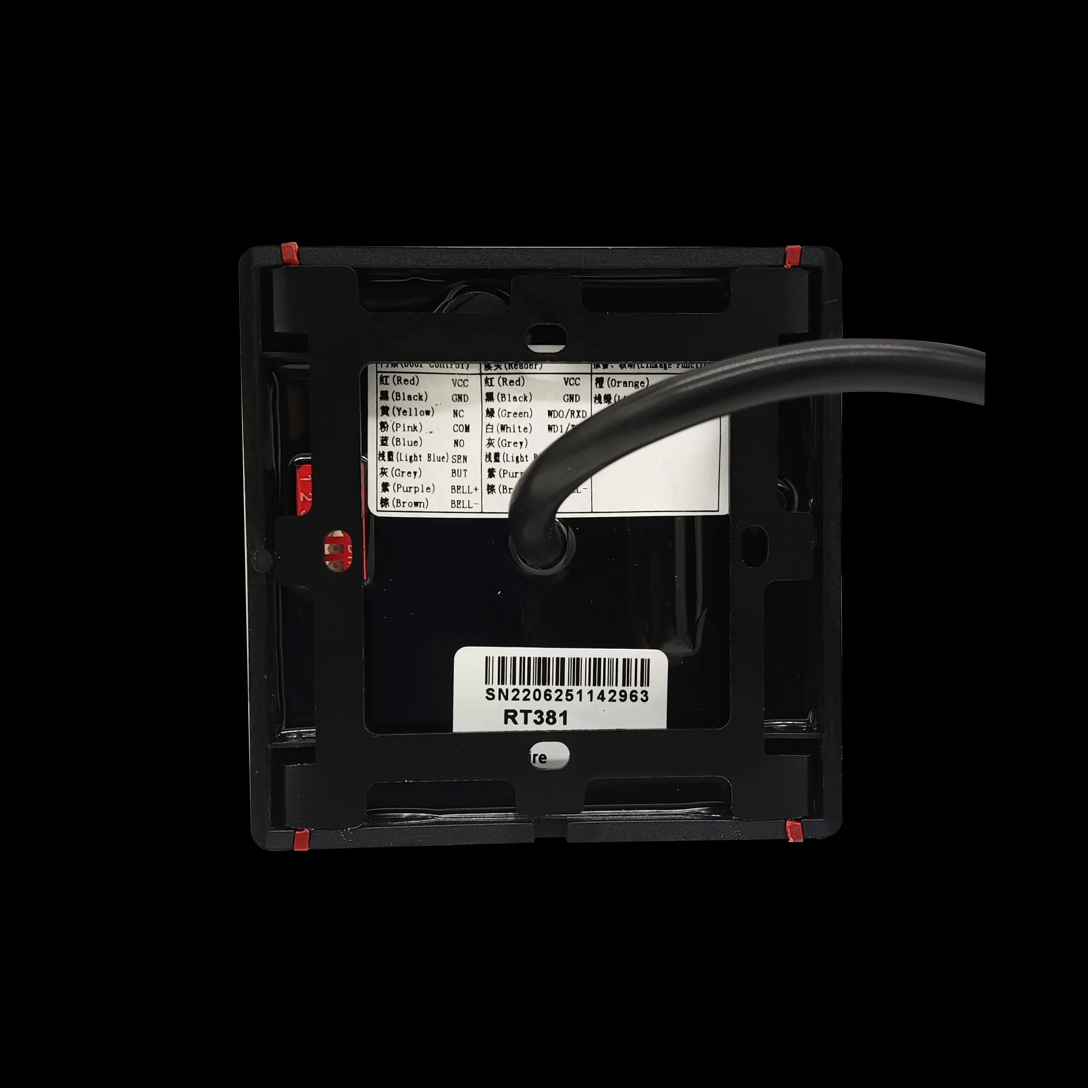 Rt381e 125khz rfid plásticos assistente de casa teclado cartão de identificação leitor autônomo teclado controle acesso porta