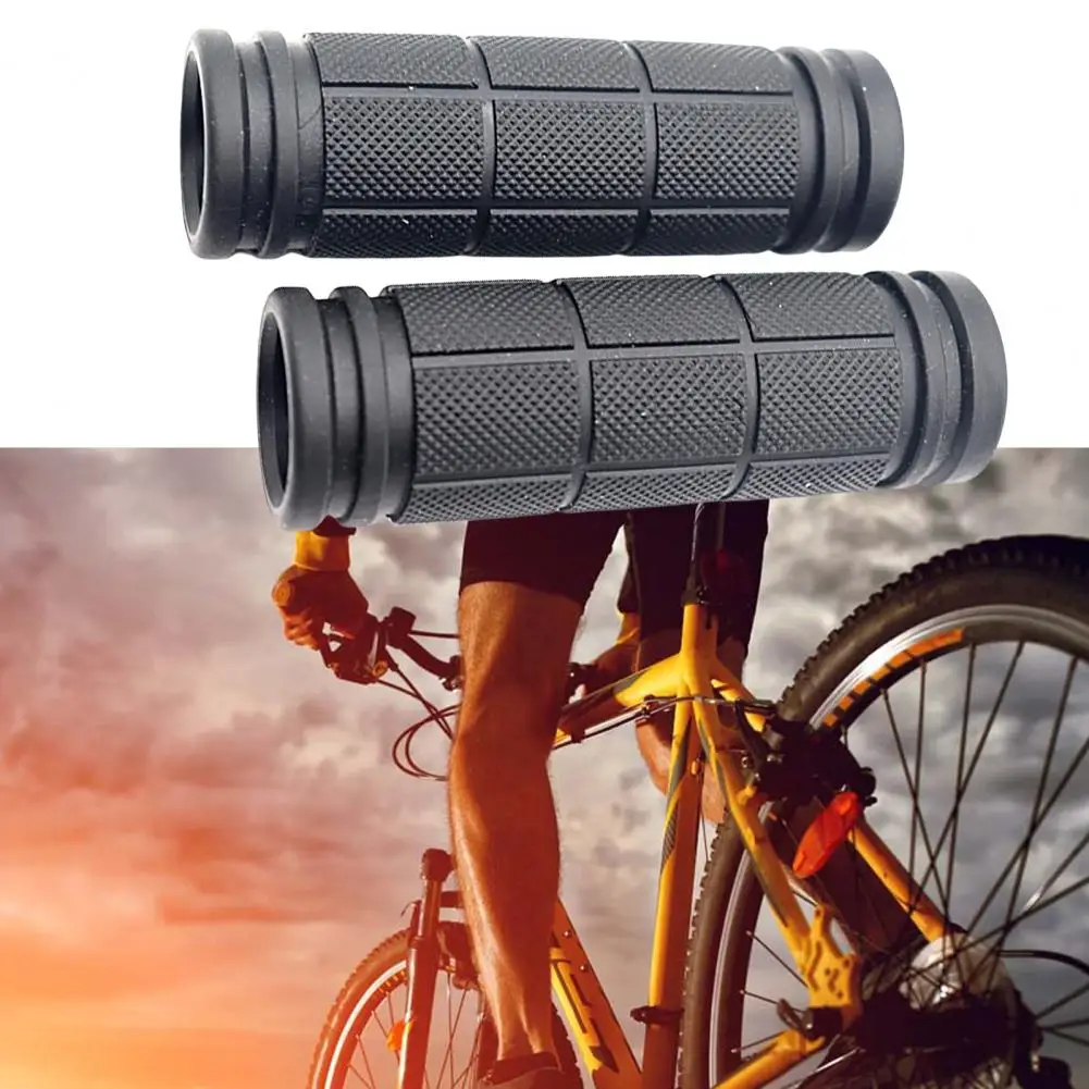 

1 Pair Bicycle Handlebar Grips Practical Ergonomic Design Bike Handle Grips Lightweight Bike Handlebar Grips