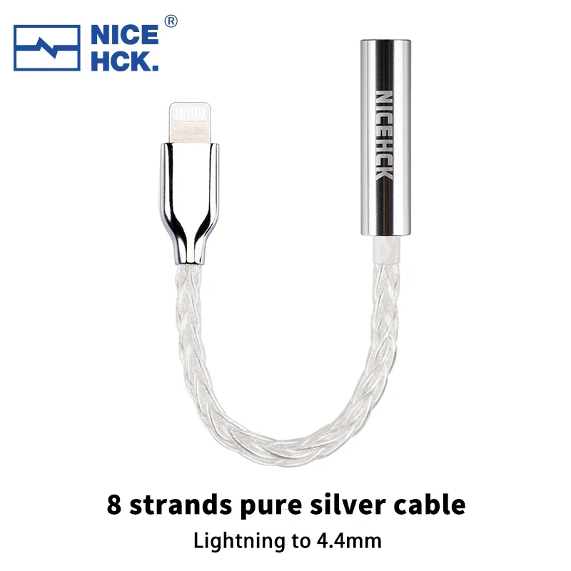 NICEHCK TC3 HiFi-decoderingsadapter Metaallegering Shell ALC5686/C100 Type-C Bliksemingang Ondersteuning Lijncontrole Microfoon