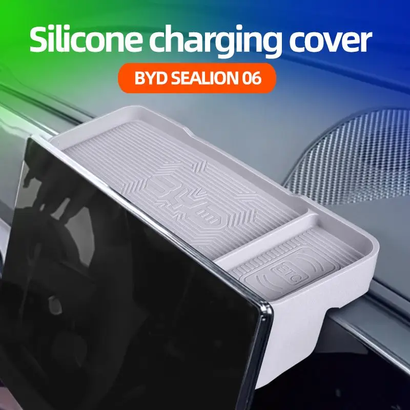 

Подходит для Byd Haishi 06dmi: силиконовый органайзер для центрального экрана управления, заднего отсека для хранения и приборной панели электромобиля