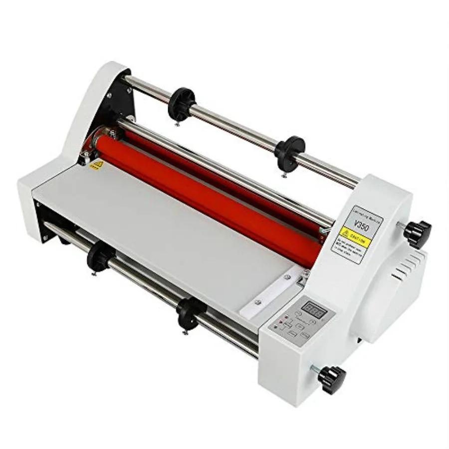 

Laminator Machine V350 13inch Hot Cold Roll Laminating Machine with Four Rollers and Digital Temperature Control for Home Offic