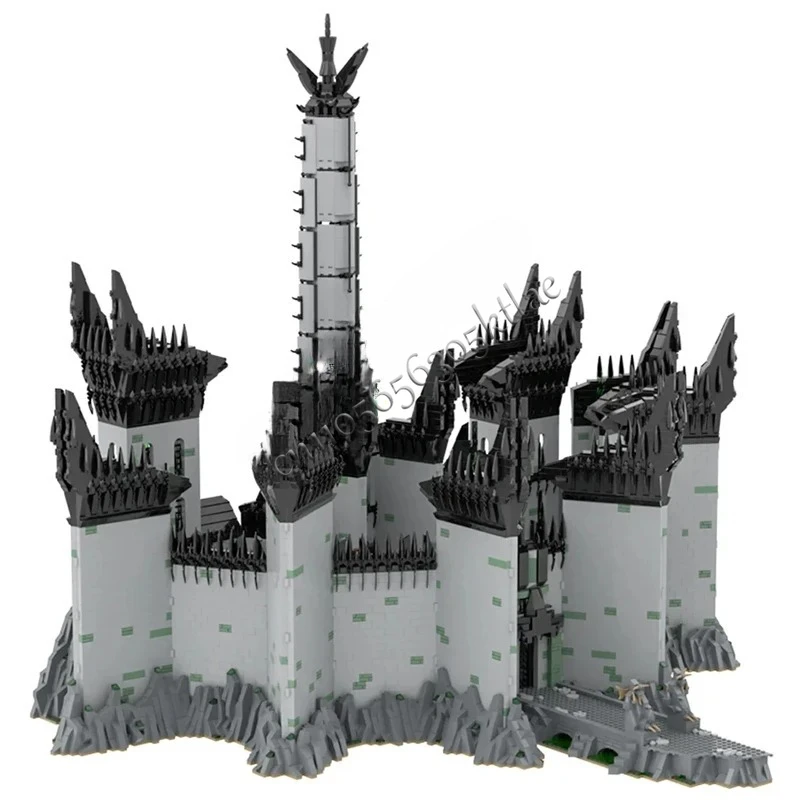 Authorized MOC-84124 14045Pcs+  Small Particle Movie Series Minas Morgul Kit Children Assembly Toy Christmas Gifts for Kids Ages