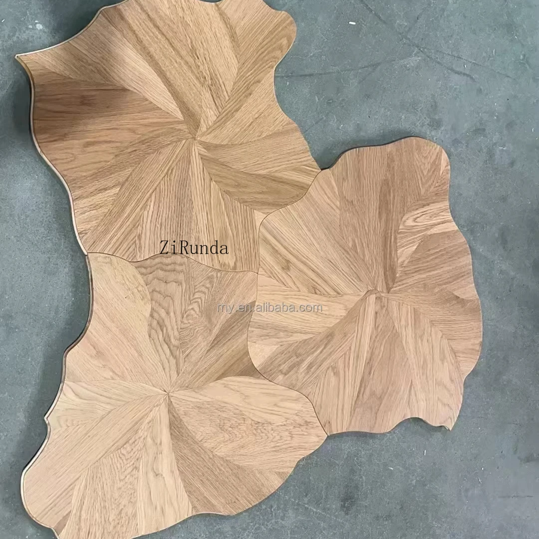 نسخة مخصصة عالية الجودة لوتس وحدات البلوط الجوز خشب الساج أرضية الباركيه الفاخرة