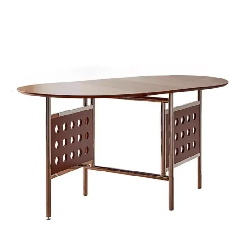 

Simple solid wood foldable dining table