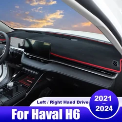 Для Haval H6 3-го поколения GT 2021 2022 2023 2024 HEV PHEV крышка приборной панели автомобиля коврик для приборной панели солнцезащитный козырек нескользящая накладка аксессуары