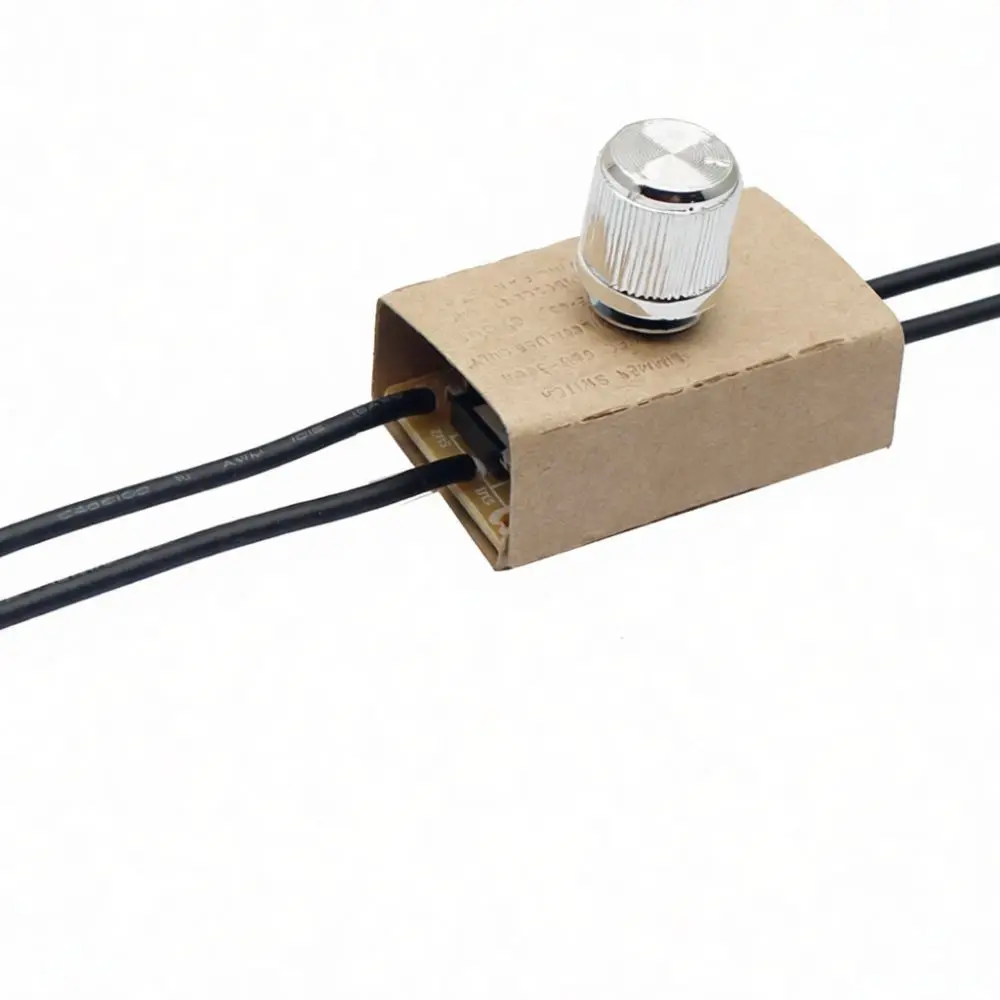 Inline Rotary Dimmer Switch For Electric Fan Lamp Brightness Speed Regulation Variable Output Voltage Controller